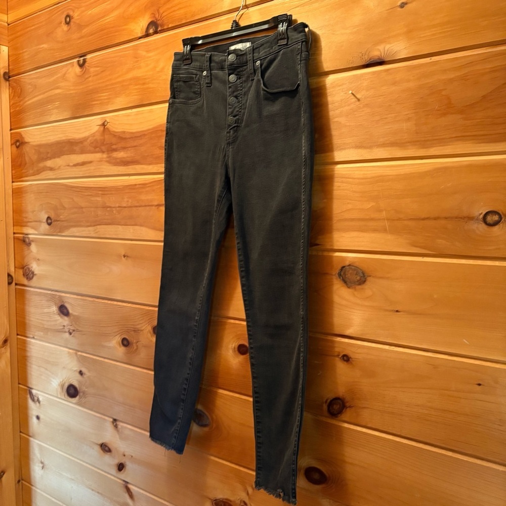 Madewell Women's Black 10” High-Rise Skinny Jeans size 28